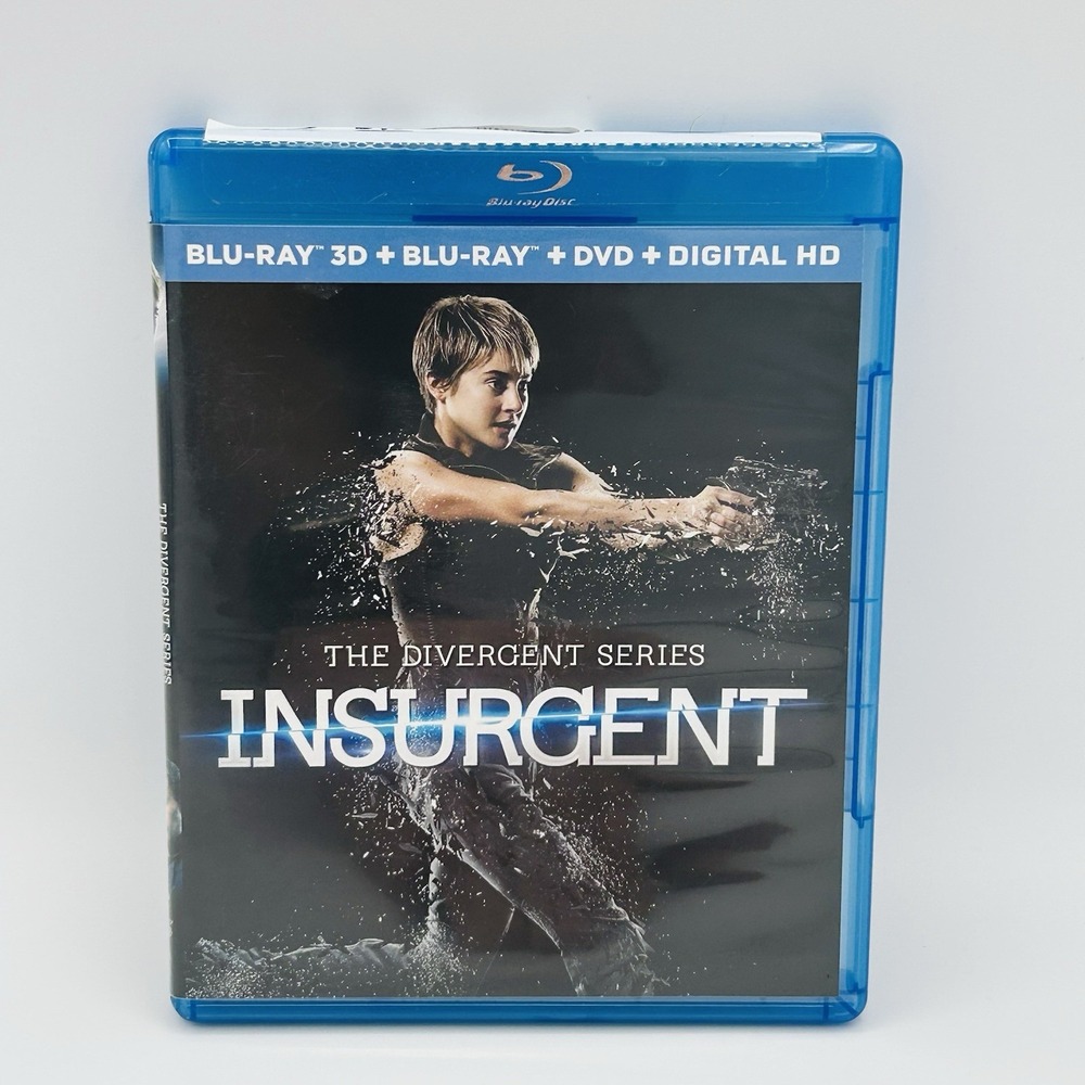 The Divergent Series: Insurgent (3-Disc Blu Ray 3D/Blu Ray/DVD, 2015) Film Movie